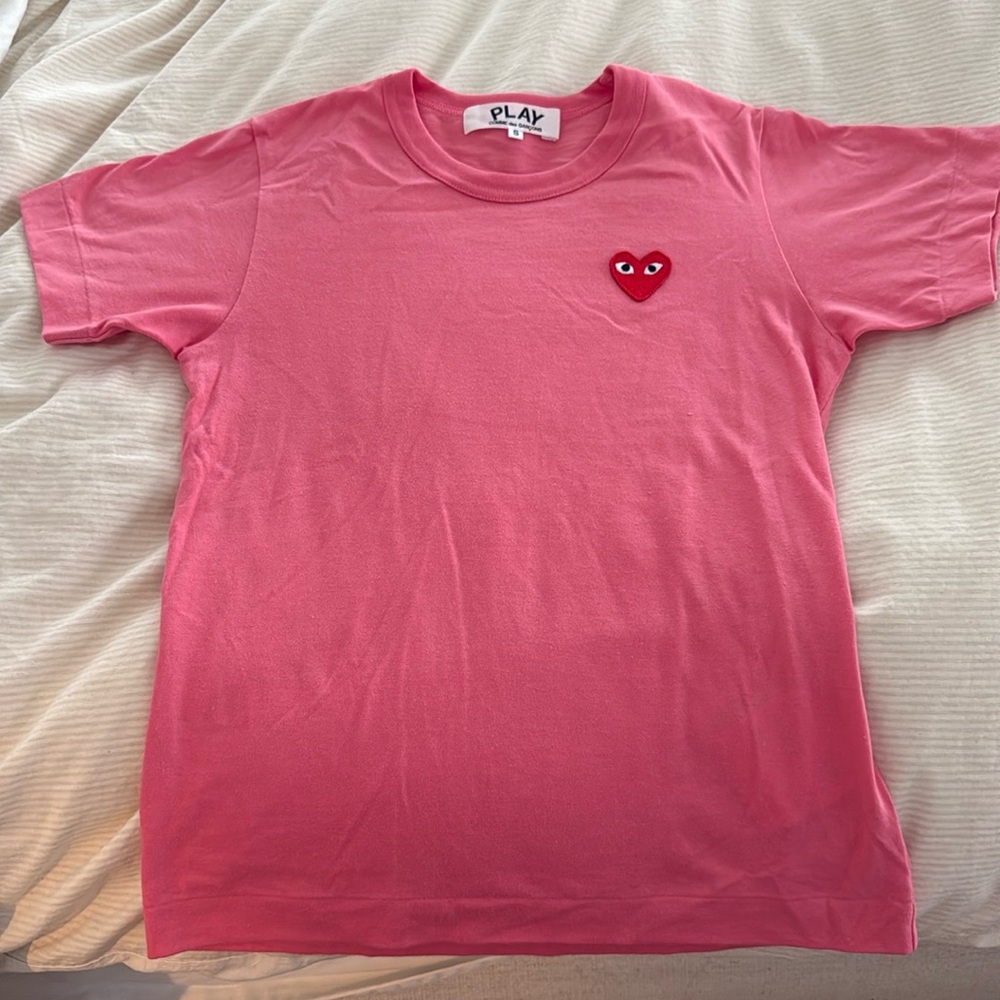 Comme des garçons women’s pink tshirt size S worn twice